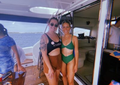 Two women on deck